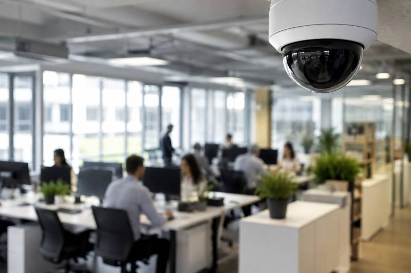 Installation de caméras de vidéoprotection dans une entreprise du 13